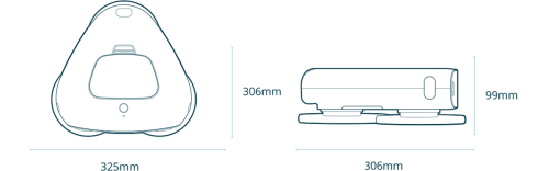 Nordväl HC104 Triple Spin Intelligente und leise Wisch-Roboter